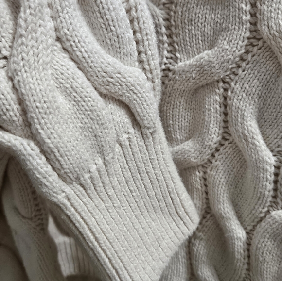 Pre-loved PINK ROSE Cropped Womens Off-White Sweater - Picture 4 of 5